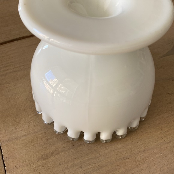 Fenton White Silver Crest Dip Bowl USA - Picture 6 of 9